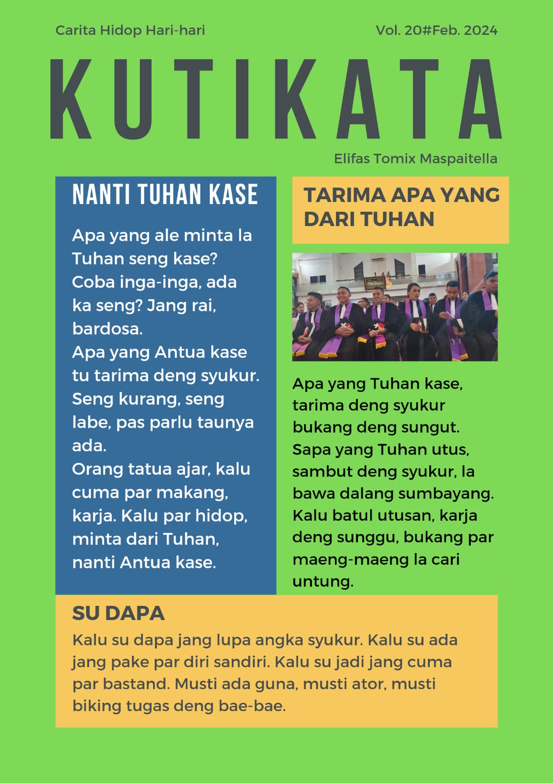 Tarima Apa yang dari Tuhan