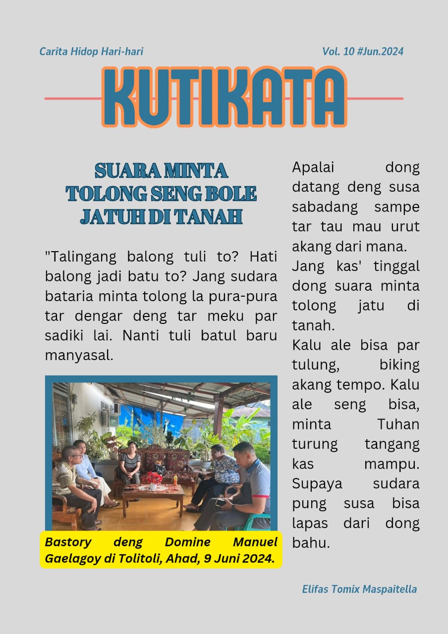 Suara minta tolong seng boleh jatuh di tanah